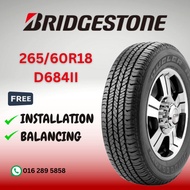 2656018 265 60 18 265/60/18 265-60-18 265/60R18 BRIDGESTONE 684II HT H/T Highway Terrain 4x4 Tyre Tayar