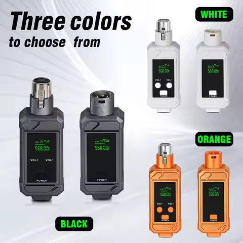 FUHAM U8 Wireless Mic Transmitter Receiver UHF 48V Phantom Power Wired to Wireless for Dynamic Conde