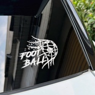 足球 運動 車貼 反光貼紙 汽車貼紙 防水耐曬 玻璃 撕除不殘膠