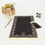 Premium Thick Anti-Slip Square Prayer Rug, free Face Prayer Rug, Size 20x30