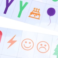 Letter & Symbol Pack For A4 Cinematic Light Up Sign Box Cinema LED Letter Lamp (104 Multicolor Lette