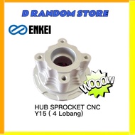 HUB SPROCKET FORGED CNC Y15 V1 V2 Y16 ENKEI SPOKET RANTAI SILVER