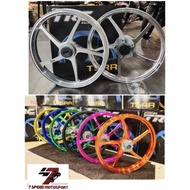 TRC T5RR RACING SPORT RIM #FLOATING HUB 1.6/1.6 YAMAHA Y15ZR/Y16ZR/125ZR (SIAP BEARING SKALI)