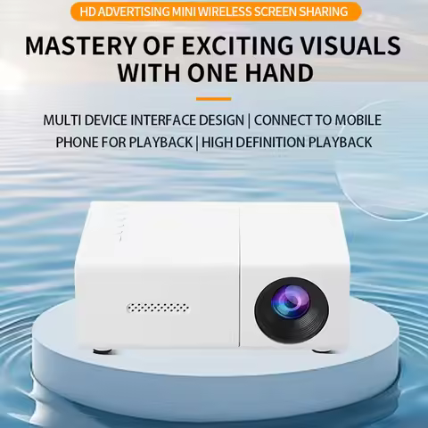 Movie Projector 1080P HD Low Noise Cooling Fan 1920x1080 Resolution 6000lm 10000:1 Contrast Movie Pr