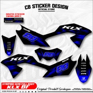 KLX BF Motorcycle Striping Sticker - KLX BF Semi Full Body Striping - Premium Racing Motorcycle Deca