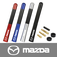 เสาอากาศวิทยุรถยนต์คาร์บอนไฟเบอร์1ชิ้นอุปกรณ์ตกแต่งรถสำหรับ Mazda 2 Mazda 3 MS สำหรับ Mazda 6 CX-5 C