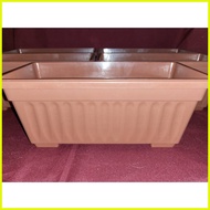 ◧  ◹ ۞ 5PCS LARGE brown rectangle pots for plants 32x15x13 cm / paso / garden pot / PECHAY & LETTUC