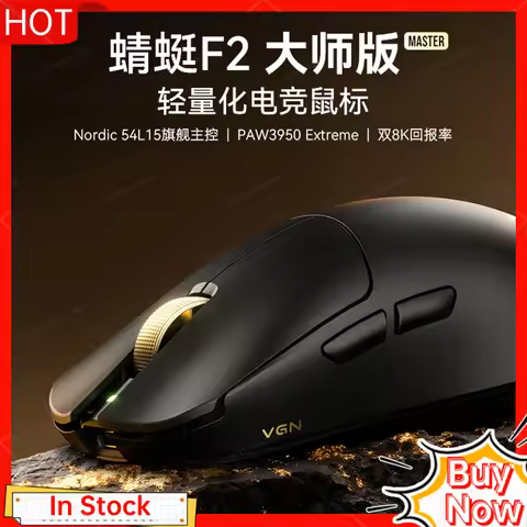 VGN Dragonfly F2 Master Wireless Lightweight Gaming Mouse Triple Mode Long Battery Life For Esports 