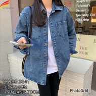 Kemeja Denim Wanita Viral - KEMEJA DENIM JEANS WANITA 2868