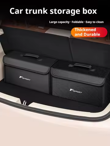 For Lexus F Sport ES RX LS500h GS300 IS300 CT200h NX300 UX300 LX570 Car Trunk Storage Box Organizer 