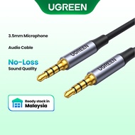 UGREEN 3.5mm Aux Cable 4 Pole TRRS 4-Conductor Auxiliary Male to Male Stereo Jack HiFi Support Micro