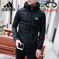 Adidas Warehouse Clearance waterproof jacket Hot adidas Jacket Men's Waterproof Hoodie Jaket lelaki Windbreaker Jackets