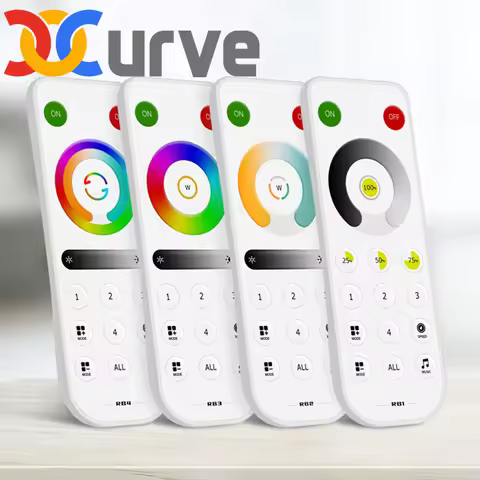 SP63*E Controller Ultrathin Touch RB1-RB4 for SPI PWM LED Remote 2.4GHz WS2812B FCOB DIM CCT RGB RGB