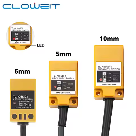 Cloweit TL-Q5MC1TL-Q5MC2 Proximity Switch NPN PNP 3 Wire Inductive Sensor DC 12V 24V TL-Q5MF1TL-Q5MF