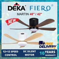 Deka Fiero Martin 48" LED DC motor ceiling fan with Bracket Mounting / Ceiling Fan with Remote contr