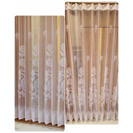 MAWAR THIN CURTAIN VITRASE INNER LAYER PLAIN WHITE PLEASE CURTAIN CHEAP FOLDING CURTAIN ROSE FLOWER