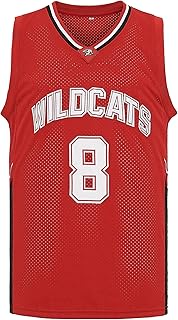 Mens Wildcats High School Jersey 14 Troy Bolton 8 Chad Danforth Basketball Jersey