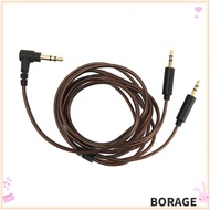 BORAG Earphone Replacement Cable, Flexible 120cm/47.2in Aux Cable, 3.5mm to Dual 2.5mm Plug and Play