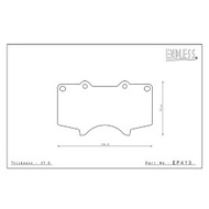 ENDLESS BRAKE PADS FOR TOYOTA FORTUNER VRZ, PRADO, FJ CRUISER FRONT (EP413)
