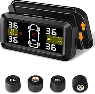 Tire Pressure Monitoring System 【2024 Upgrade Detached Bracket】Wireless Solar TPMS Tire Pressure Mon