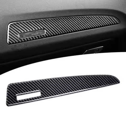 Carbon Fiber Co-pilot Dashboard Decor Strip Trim Cover Fit for Audi Q5 SQ5 8R 2013 2014 2015 2016 20
