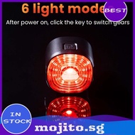 LED Bike Light 6 Lighting Modes Bike Safety Rear Lights Night Riding Accessories[mojito.sg]