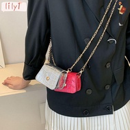 LILY Shoulder Bag, PU Mini Crossbody Bags, Cute Simplicity Chain Versatile Handbag Lipstick