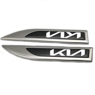 KIA Brand New Logo Stickers，Stainless Steel Car Emblem Logo Sticker For KIA K5 K3 K2 KX5 KX3 Sportag