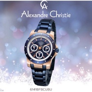 *Ready Stock*ORIGINAL Alexandre Christie 6141BFBCUBU Blue Stainless Steel Multi-Function Sport Design Ladies Watch