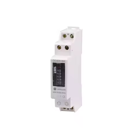 Single phase household 220V electric meter, rail mounted small electronic meter, miniature 1P meter,
