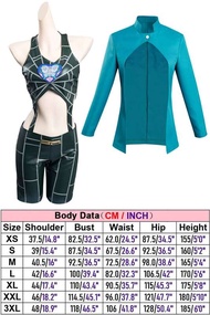 ปลอมกางเกงด้านบนคอสเพลย์ Jolyne Cujoh วิกผมอะนิเมะการผจญภัยที่แปลกประหลาดของชุด JoJo ชุดแฟนซีเล่นบทบ