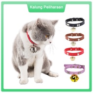 Kalung Kucing Anjing Kulit Dengan Lonceng Kalung Collar Anjing Kucing Pet Collar Kalung Lonceng Anjing Kucing Kulit