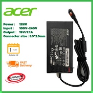 Acer Adapter ของแท้ 19V/7.1A 135W หัวขนาด 5.5*2.5mm สายชาร์จ เอเซอร์ อะแดปเตอร์ สายชาร์จ Acer (Acer0