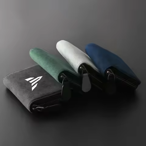 Motorcycle Suede Leather Portable storage box driver's license ID storage bag For Yamaha MT01 MT09 M