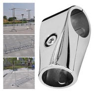 [iaywgg] 25mm Aluminum Tee Pipe Connector Boat Handrail Fittings Pipe Connector Fixed