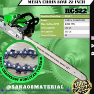 JUAL MESIN CHAINSAW 22 INC RGS22 RYU ORIGINAL / MESIN CHAINSAW 22" RYU