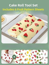 Baking Tray Cake Roll Towel Roll Candy Making Tool 28x28cm Square Dish for Home Use Snowflake Cracke