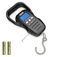 Fish Scale - Upgraded Backlit LCD Display Digital Scale with Built-in Measuring Tape - 110lb/50kg Fi