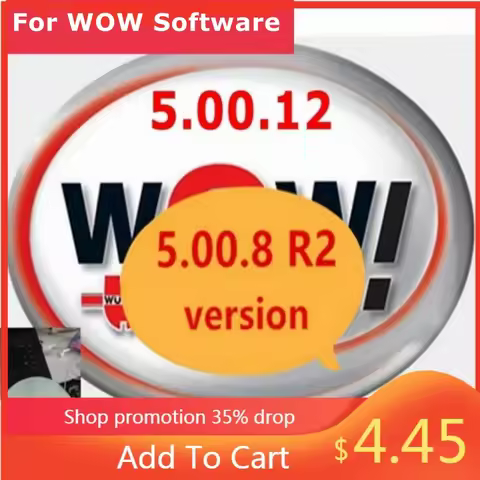 2025 Hot Sale W-ur-th WOW V5.00.12 WOW 5.00.8 R2 Software Multi-languages with Keygen For Tcs Multi-