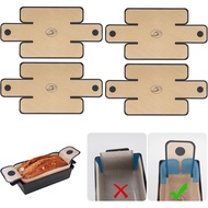 NiHome 4-Piece Silicone Bread Bread Pan Lining, Reusable And Non-Stick Silicone Bread Clip, Suitable