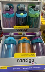 Contigo兒童水壺吸管瓶415cc（三個套裝）