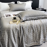 Light Luxury Senior Summer Cooling Quilt Ice Silk  Air Conditioning Quilting Thin Blanket Summer Kin