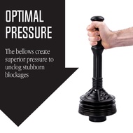【AiBi Home】-1 Piece High Pressure Thrust Plunge Plastic Toilet Plunger Removes Heavy Duty Clogs From Clogged Bathroom Toilets