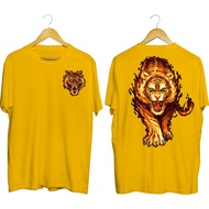 Distro T-shirt Men's Distro T-shirt Tiger screen printing 3/ Men's Distro T-shirt Short sleeve Cool 