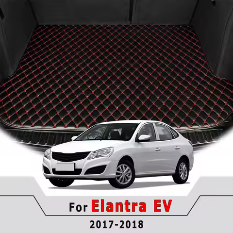 Car Trunk Mats For Hyundai Elantra EV 2017 2018 Cargo Liners Carpets Interior Accessories Replacemen