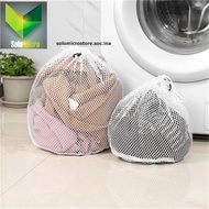 ZHEQUAN Tas Laundry Serut Jaring Drawstring Bag Coarse Mesh