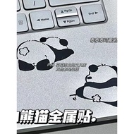 Straw Straw Panda Metal Straw Advanced Metal Style Small Style diy Strawt Mini Cute Panda Metal Sticker High-End Metal Style Small Stickers diy Tablet Phone Mini Decorative Sticker DT09