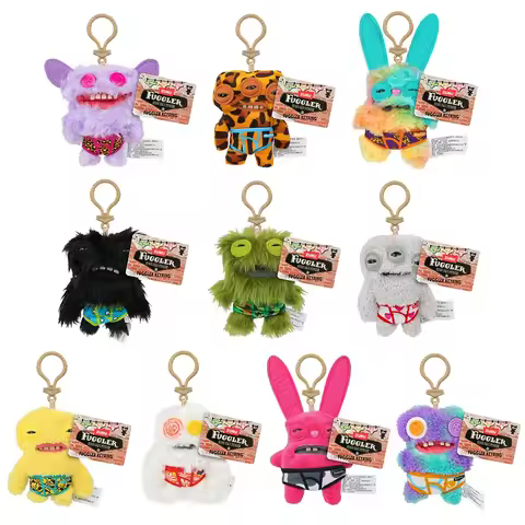 Fuggler Funny Ugly Monster Plush Toys Keychain Stuffed Peluche Fuggler Key Rings Funny Ugly Monster 
