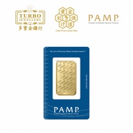 TURBO [1OZ] PAMP Reverse Proof Suisse Gold Bar 9999Gold