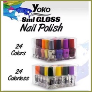 ☾ ◳ ✉ YOKO NAIL POLISH SET 24PCS 8ML